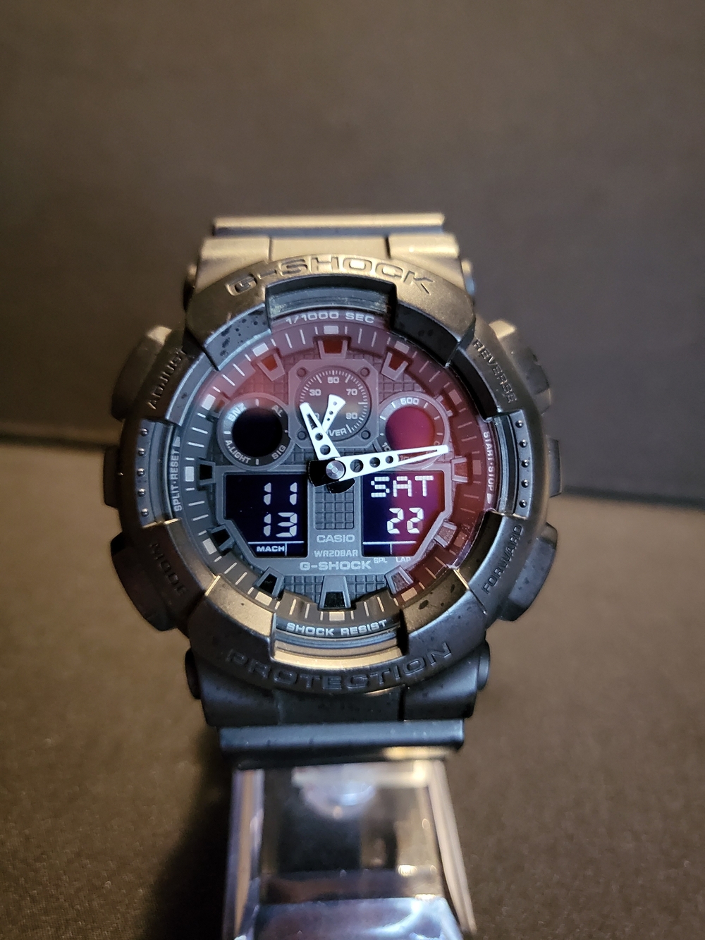 Casio G-Shock GA-100 Black Digital-Analog Sport Watch